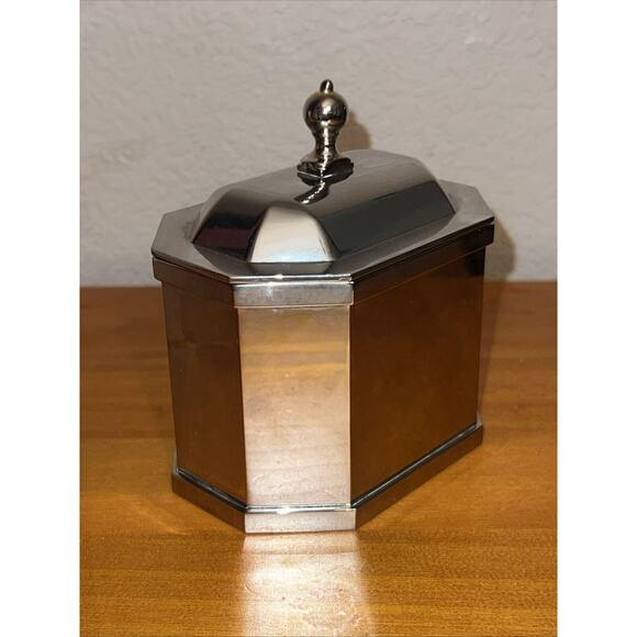 Vintage Lenox Williamsburg Silver Plate Heart Trinket Box Kirk Stieff - Picture 10 of 10